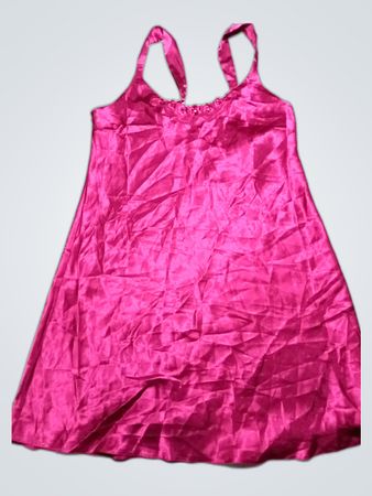 Pink Satin Chemise