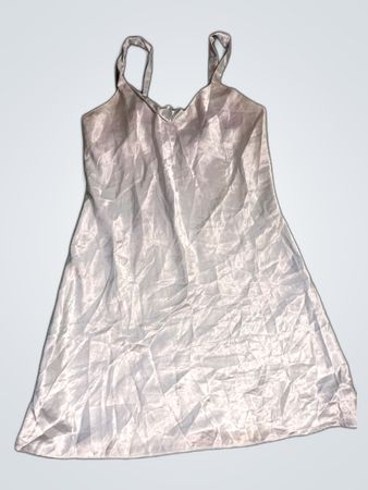 White Satin Dress
