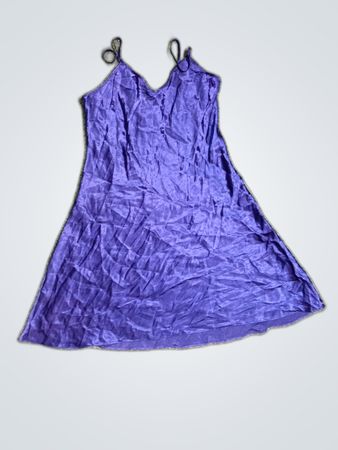 La Perla Purple Satin Slip Dress