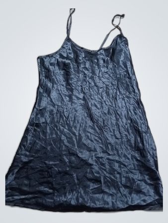 Black Satin Chemise
