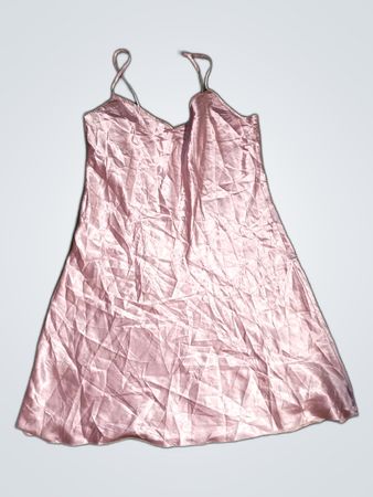 Pink Satin Nightgown