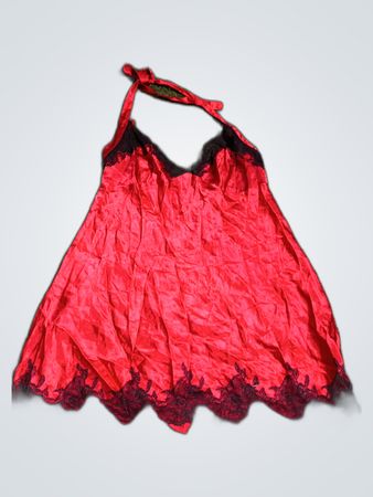 La Senza Red Lingerie Chemise