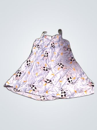 Cow Print Sleepwear Dress