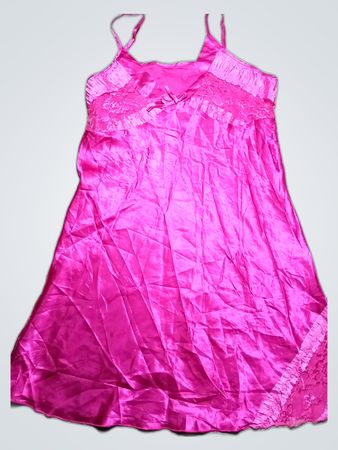 Pink Satin Chemise