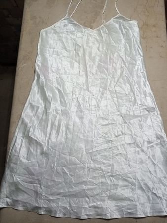 White Polyester Dress