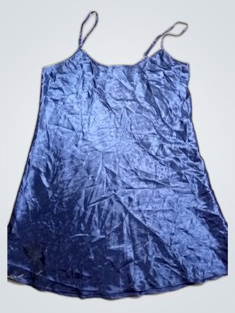 Blue Satin Nightgown