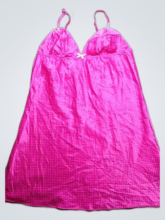 Secrets Pink Satin Slip Dress