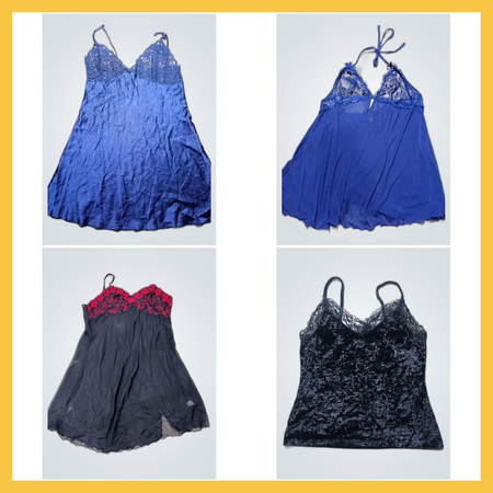 Slip-Tops und Kleid