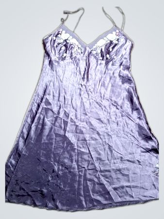 Purple Satin Nightgown