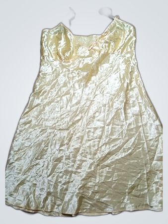 Women's Yellow Polyester Dress