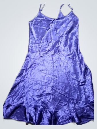 Purple Satin Dress