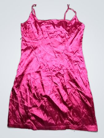 Pretty Little Thing Pink Satin Slip Dress