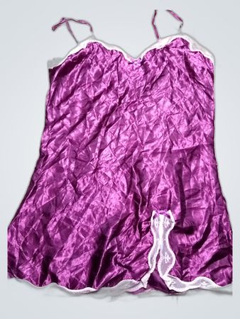 Purple Satin Chemise