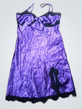 Victoria's Secret Purple Satin Slip Dress