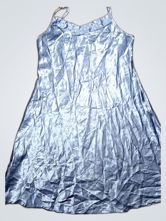 Blue Satin Nightgown