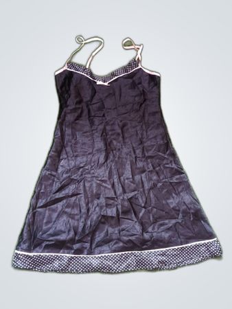 Secret Possessions Black Satin Slip Dress