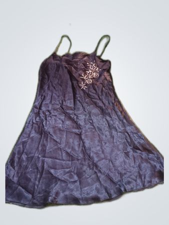 Black Satin Chemise