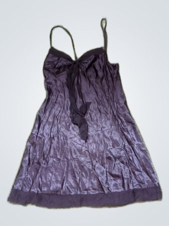 Black Satin Chemise
