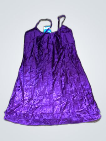Purple Satin Dress
