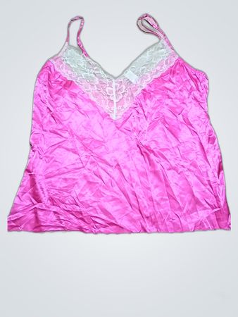 Pink Lace-Trimmed Camisole