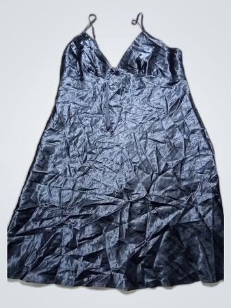 Black Satin Nightgown