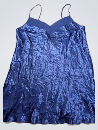 Blue Satin Nightgown