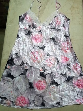 Floral Silk Nightgown