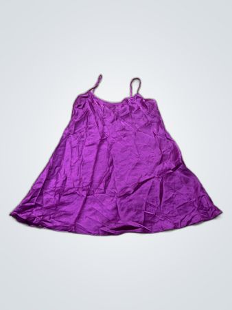 Purple Satin Dress