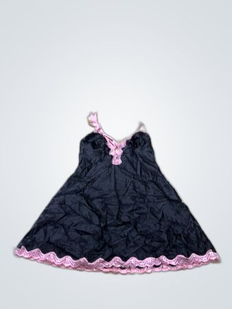 La Senza Black Chemise with Pink Trim