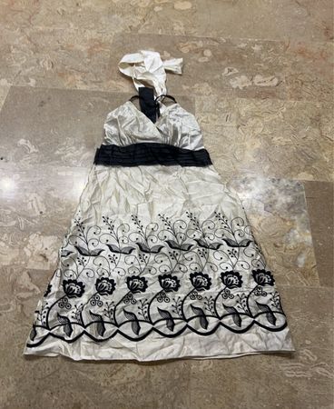 White and Black Dress
