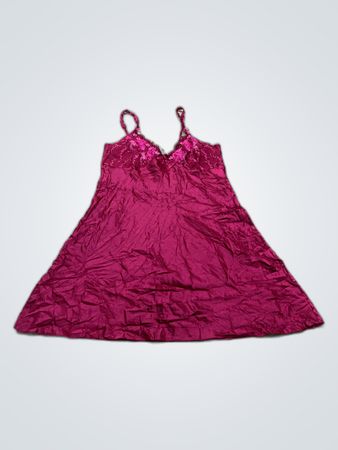 Pink Satin Chemise