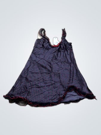 Black Dress with Red Polka Dots
