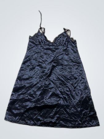 Black Satin Chemise