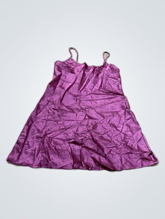 Purple Satin Dress