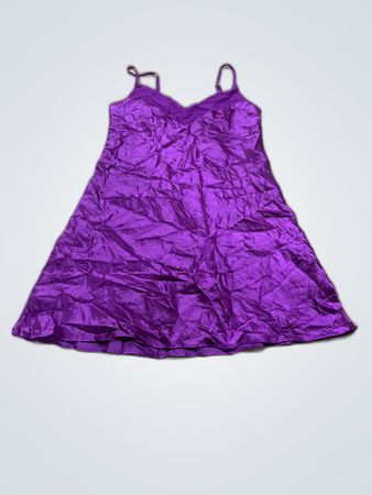 Purple Satin Dress