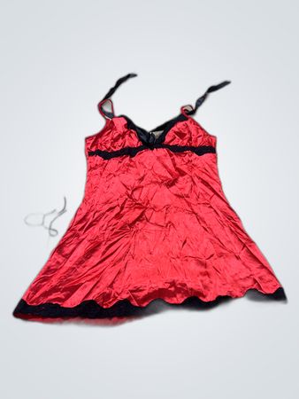Savage Red Lace Trim Chemise