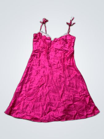Pink Satin Dress