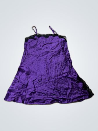 Purple Satin Chemise