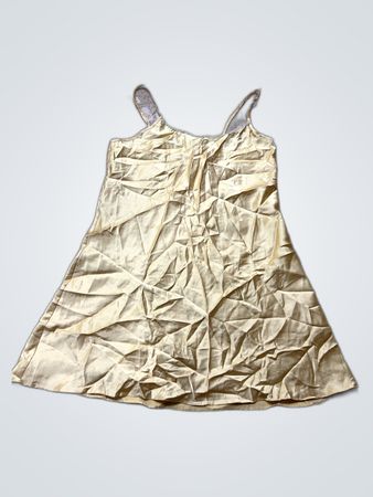 George Gold Satin Dress Size 14