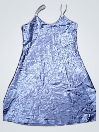 Blue Satin Chemise/Nightgown