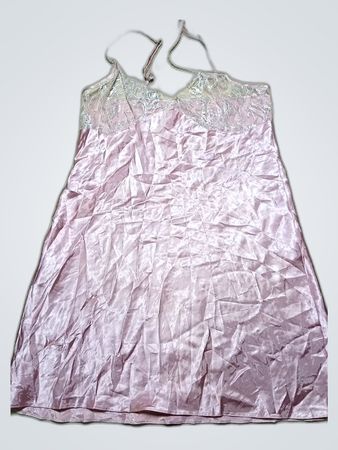 Pink Satin Nightgown