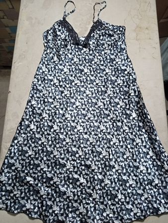 Good Night Black Polka Dot Slip Nightdress