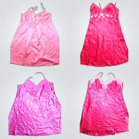 Pink Satin Slip Dresses Bundle