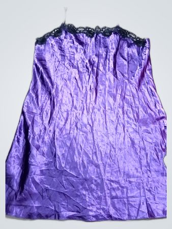 Purple Satin Slip Dress