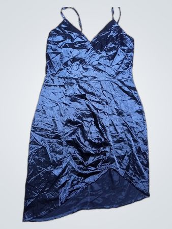 Blue Velvet Dress