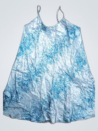 Blue Printed Dress