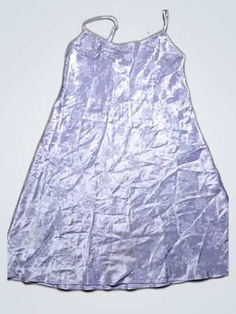 Lavender Satin Nightgown, Size 8