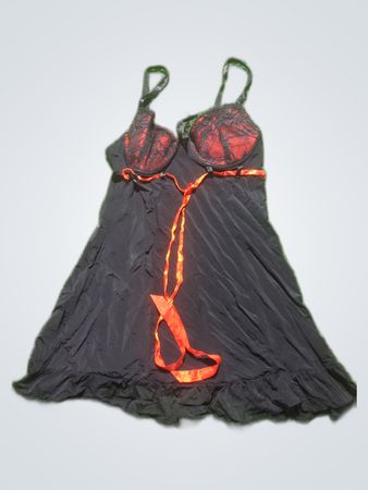 Black Lace Slip Dress