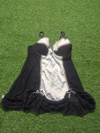 Black and White Bustier Top