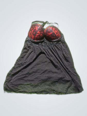 Victoria's Secret Black Bra and Chemise